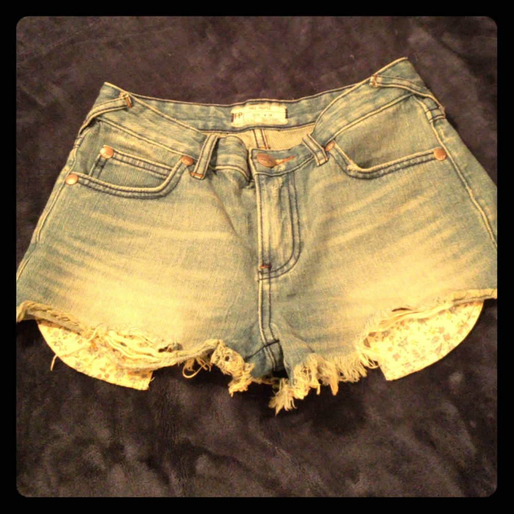 FreePeople Denim Short Shorts